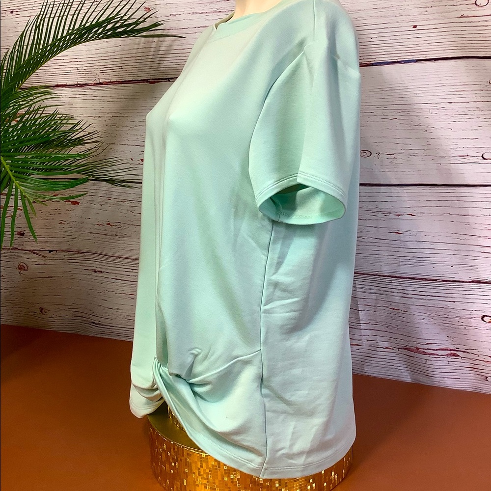 SKECHERS ACTIVE FRONT KNOT TEE TOP - MINT GREEN - Picture 7 of 10